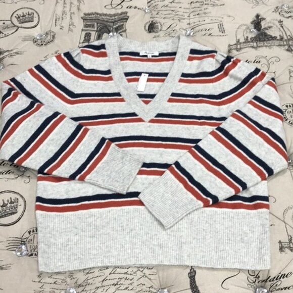 MADEWELL Striped Westgate Sweater in Coziest Yarn - Picture 5 of 6